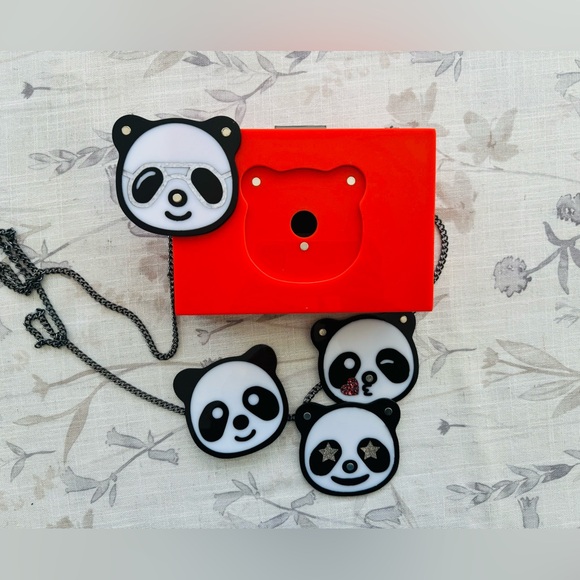 New with Defects Nordstrom Expressions Panda Novelty Clutch - Picture 5 of 7